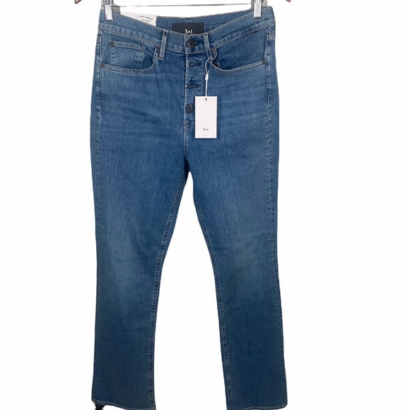 FREE PEOPLE 3x1 N.Y.C. Poppy Slim Boot Cut Jean Button Fly 29 - Picture 4 of 16